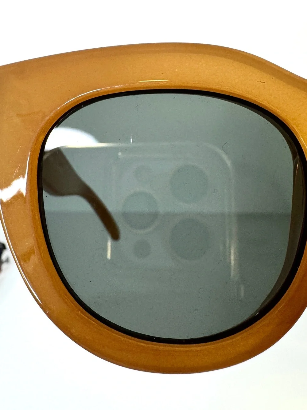 LE SPECS Air Heart Cat Eye Sunglasses Caramel With Gold